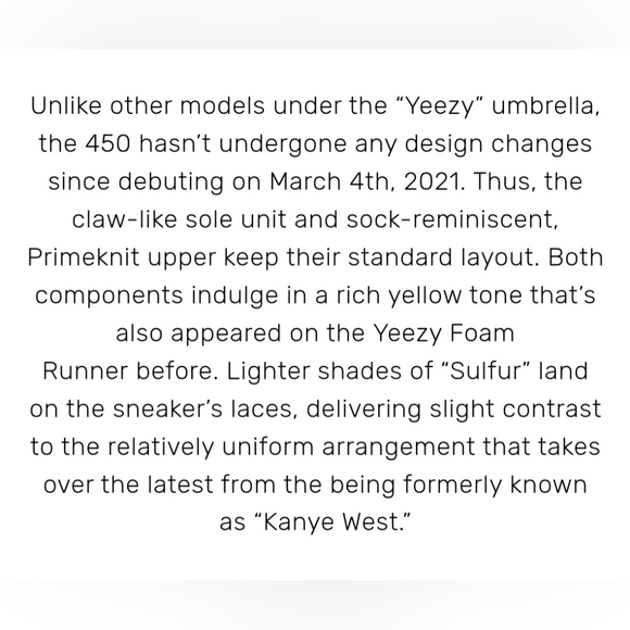 Adidas Originals Yeezy 450 *NWT* - Picture 8 of 9